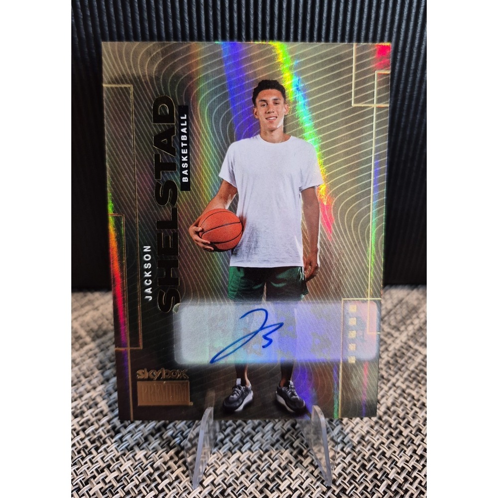 2024 Skybox Metal Universe Champions Jackson Shelstad #S-47 Gold Auto (SEE PICS)